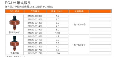 外鑲式滴頭